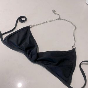 L Space Chain Twist bikini Top